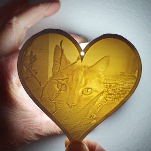 Lithophane hartjes