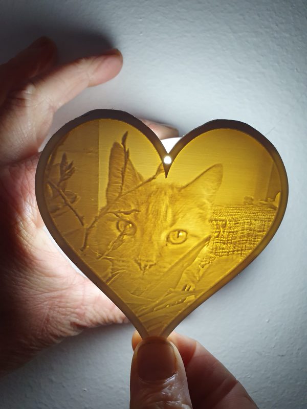 Lithophane hartjes