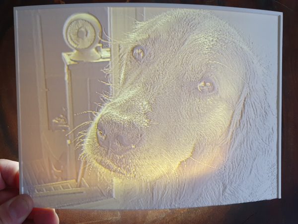 Lithophane schildjes